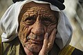 Elderly refugee portrait captured in Khazer frontline camp. Northern Iraq, Western Asia-2. 10 November, 2016.