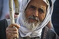 Elderly refugee portrait captured in Khazer frontline camp. Northern Iraq, Western Asia. 10 November, 2016.