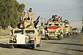 Iraqi army convoy. Mosul, Northern Iraq, Western Asia. 17 November, 2016.