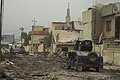 ISOF APC on the street of Mosul, Northern Iraq, Western Asia. 16 November, 2016.