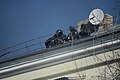 Snipers seen on the roof. Clashes in Ukraine, Kyiv. Events of February 18, 2014