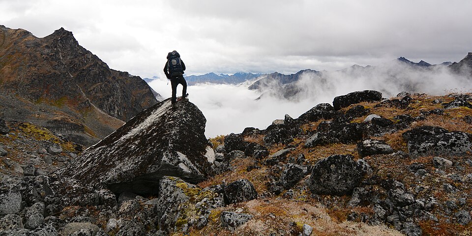 File:Hiking in the Talkeetna Mountains of Alaska.JPG