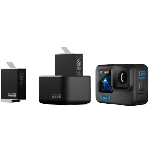 Power:&nbsp;Dual Battery Charger + 2x Batteries for Hero 9/10/11 Black;