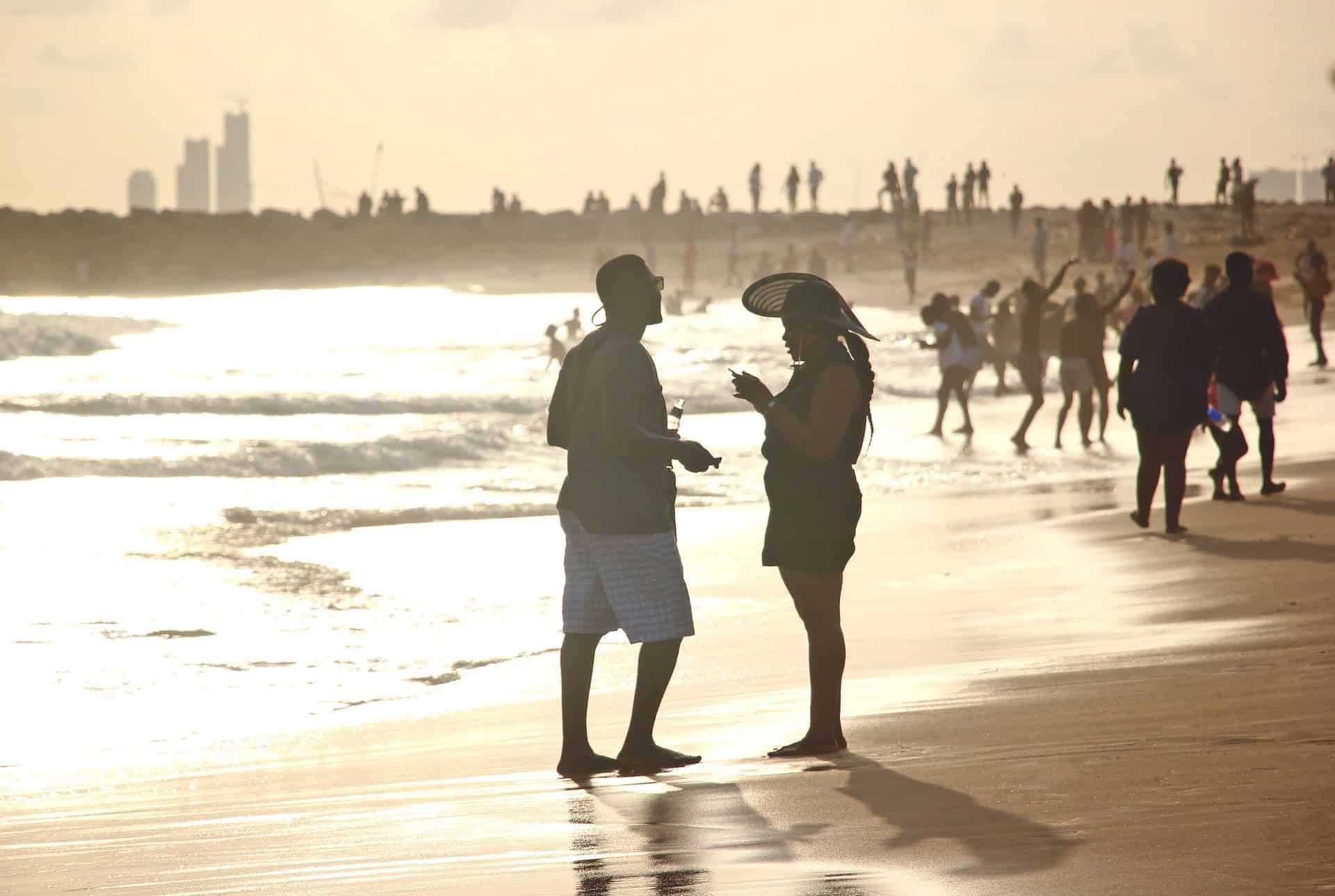 Lagos beach scene