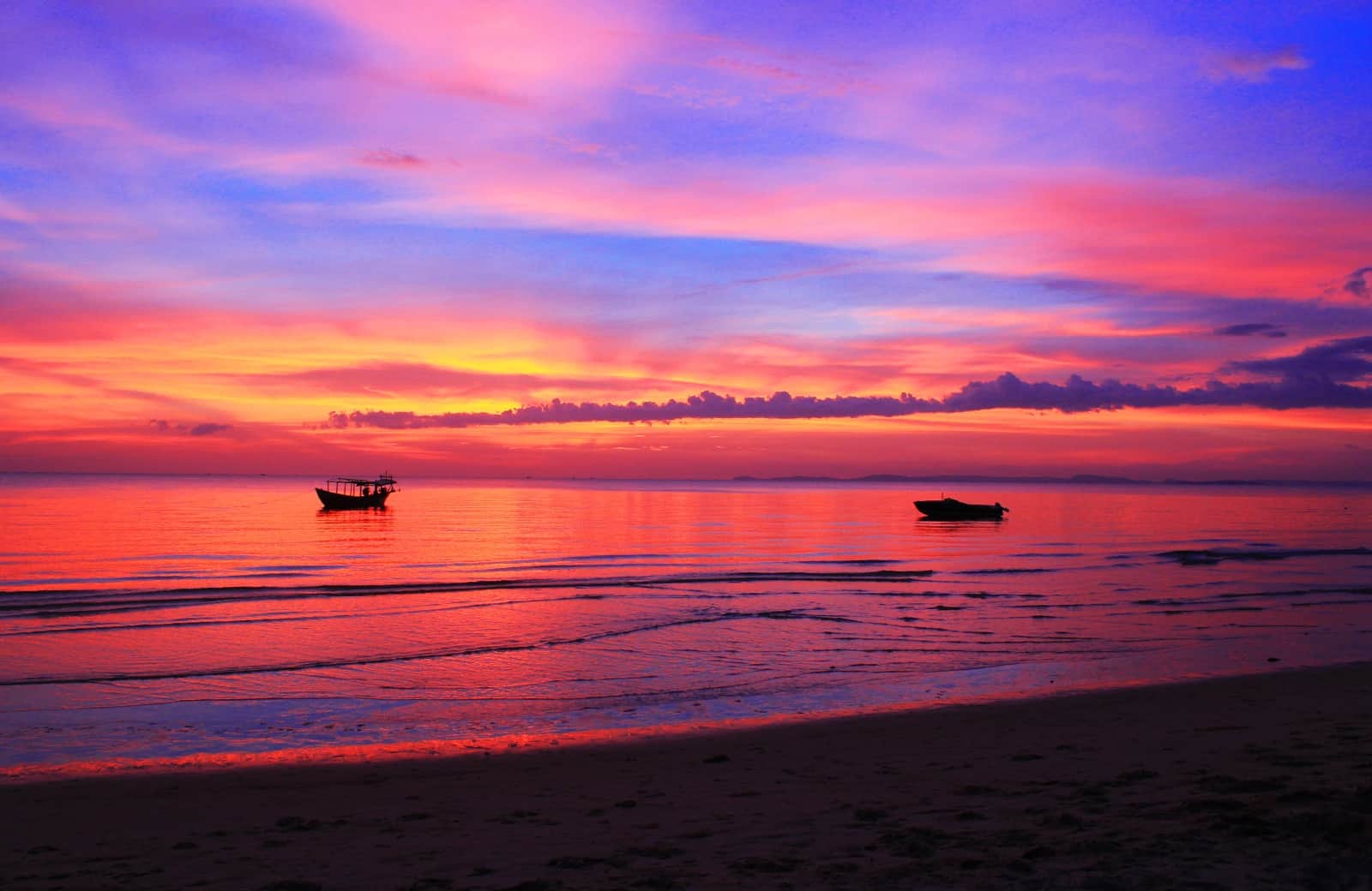 Otres beach sunset