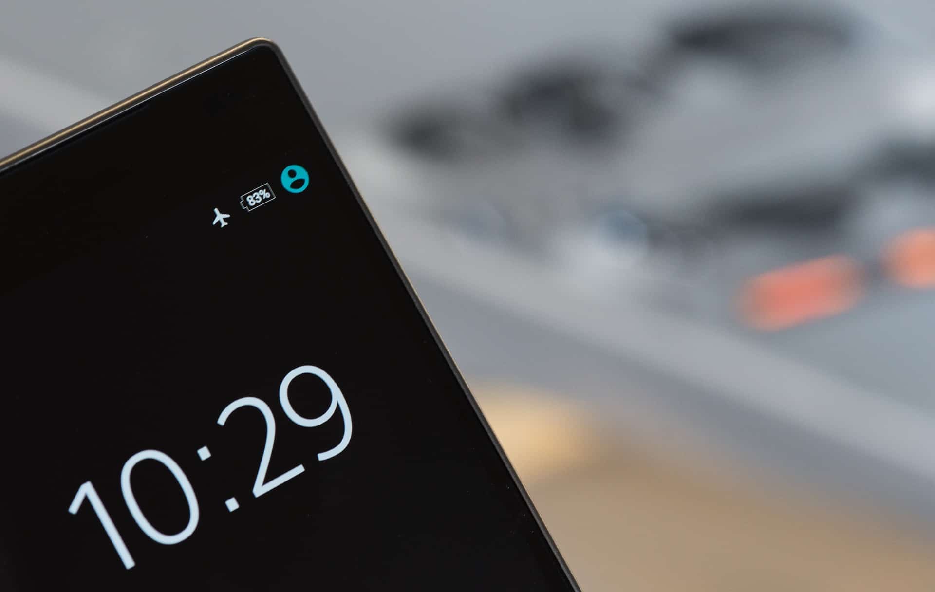 Phone in flight mode